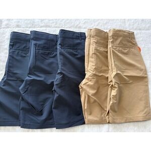 The Childrens Place Boys 5 Pack Shorts Navy Khaki Quick Dry Uniform Size 10